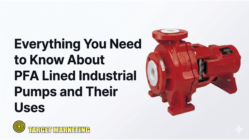 Everything You Need to Know About PFA Lined Industrial Pumps and Their Uses
