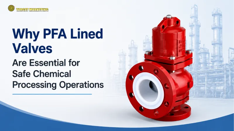 Why PFA Lined Valves Are Essential for Safe Chemical Processing Operations